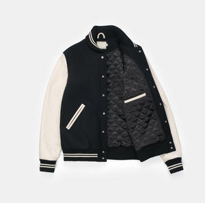 Chaqueta Varsity de Alta Calidad para Hombre, Chaqueta de Béisbol Informal para Exteriores, Material Suave y Cálido - Product Image 2