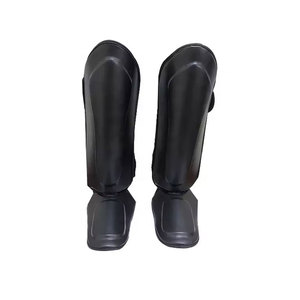 Protège-tibias légers, respirants, en mousse souple, confortables, protection professionnelle, en cuir PU, avec cadre métallique, fermeture auto-agrippante, durables - Product Image 6