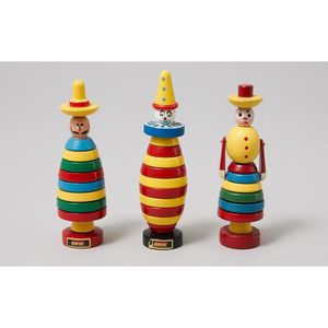 Jouet d'anneaux empilables en bois pour la crèche, décoration pour bébés et enfants - Product Image 4