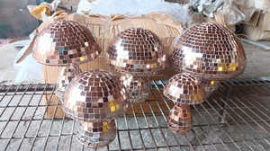 Mosaïque verre boule ronde fête vente directe fête DJ Club maison entreprise événement corporatif décorations suspendus Disco miroir boule - Product Image 6