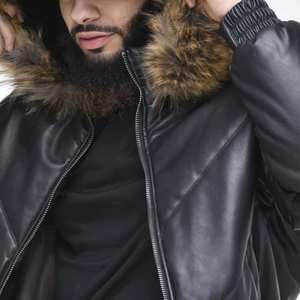 <b>SMART</b> SHINE ENTERPRISES <b>Men</b> Premium Leather <b>Jacket</b> Classic Full Zip Casual Soft Comfortable Durable Regular Fit Breathable Quick - Product Image 5