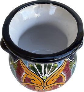 Pot de fleurs en céramique artisanal au design traditionnel et moderne, idéal pour les plantes d'intérieur et la décoration de la maison. - Product Image 1