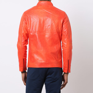 Chaqueta de Cuero para Hombre, Diseño Personalizado a la Moda, Hecha en Pakistán, con Logotipo Frontal, Impermeable y Resistente al Viento, para Hombres y Motociclistas - Product Image 3