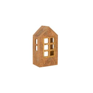 Nueva Llegada: Linterna de Madera con Diseño en Forma de Cabaña, Portavelas Decorativo para el Hogar, Estilo Vintage, Decoración de Mesa para Sala de Estar - Product Image 4