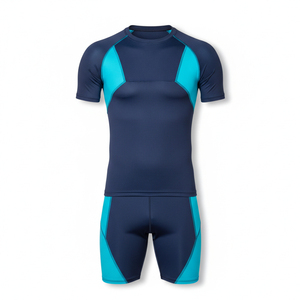 Ensemble de vêtements de sport pour hommes, uniforme de compression à haute élasticité personnalisé, vêtements de musculation, vêtements de sport respirants - Product Image 1