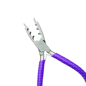 Professional Premium 3-Hole Stainless Steel Bird Pliers with Silicon Grip Handles Smooth <b>Bark</b> <b>Control</b> Tool 01 Ring Opener - Product Image 2