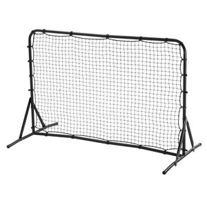 Attrezzatura da allenamento a rete da allenatore a rimbalzo da calcio a doppia faccia 6 x4ft per calciatori - Product Image 1
