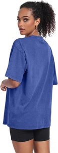 Women's Washed Vintage Oversized T-Shirt Baggy Workout <b>Tops</b> Short Sleeve 100% Cotton Eco-Friendly Quick Dry Streetwear Boyfriend - Product Image 6