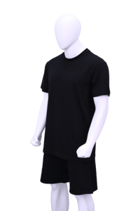 Wholesale Custom Men's Cotton Jersey T Shirt Shorts Set Casual Two Piece Summer <b>Outfit</b> OEM Private Label - Product Image 3