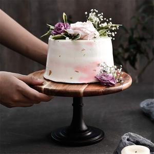 Acacia Wood Custom Eco-Friendly Modern Kitchen 3-Piece Cake <b>Stand</b> Indian Handicraft Home Decor Hand <b>Wash</b> Only Lavie Creations - Product Image 4