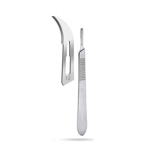 100 Cuchillas de Bisturí para Cuchillo + Mango de Bisturí, Cuchillas Dermablade de Acero al Carbono, Envueltas Individualmente, Estériles, Quirúrgicas de Precisión - Product Image 2