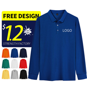 Chemise de golf pour homme à manches longues, en tissu tricoté, imprimé, personnalisable en couleur et logo, très vendue - Product Image 6