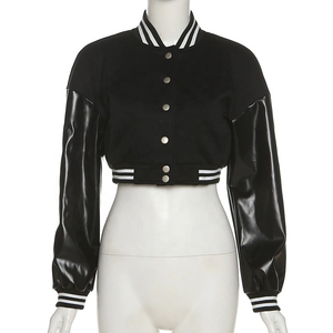 Veste universitaire pour femme grande taille, personnalisable avec logo, en polaire pour l'hiver, style décontracté, vente en gros - Product Image 1