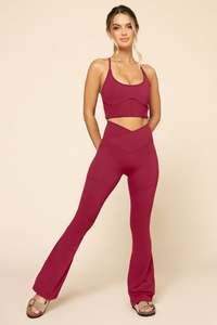 Custom Women’s <b>Flare</b> <b>Leggings</b> High Waist <b>Yoga</b> Pants Gym Workout Sportswear Manufacturer - Product Image 6