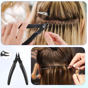 Hair Extension Tools Keratin Bond Cutting Pliers with An Opening Spring Mini Hair Pliers for Micro Nano Ring - Product Image 2