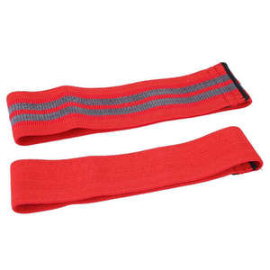 Banda de Resistencia de Tela Roja para Cadera, Banda Elástica Antideslizante para Glúteos y Piernas, para Ejercicios de Sentadillas y Entrenamiento Físico - Product Image 1