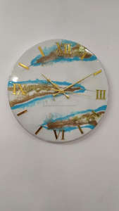 นาฬิกาแขวนผนังงานฝีมือเรซิ่นอีพ็อกซี่ ดีไซน์ทันสมัย งานศิลปะตกแต่งผนัง - Product Image 4