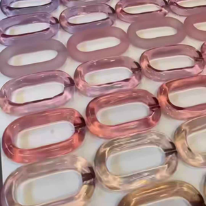 Colorful Transparent Resin Chain Links BE Made Wall Hanging Decor DIY Projects for Room Divider Angel Style Curtain Accessories. - Product Image 3