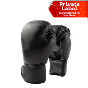 Various Sizes (10Oz-16Oz) Synthetic Faux Leather Boxing <b>Gloves</b> for Adults Unisex Kick Boxing Flame-Retardant & Breathable - Product Image 1