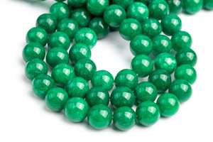 Cuentas sueltas de cuarzo de color verde esmeralda para la fabricación de joyas, pulseras, collares, manualidades y bricolaje. - Product Image 4