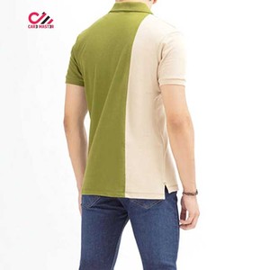 Chemises polo pour hommes en coton 100% avec logo brodé personnalisé tendance, logo brodé personnalisé, couleur unie, pour le golf et les affaires - Product Image 2