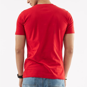 เสื้อยืดคอกลมแขนสั้นผู้ชาย ผ้าถัก สีพื้น ทรงปกติ สีเบจ ขายส่ง - Product Image 3