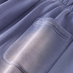 ผู้ผลิตกางเกงวอร์ม OEM สำหรับผู้ชายและผู้หญิง เอวยางยืด มีเชือกผูก ทรงขาตรง หลวม สบายๆ ขายส่งจำนวนมาก - Product Image 3