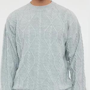 OEM ODM 100% Cotton / WOOL Breathable Anti-Pilling Custom Design Sweater Coat New <b>Men</b> Autumn Winter Fashion Solid WARM <b>Pullover</b> - Product Image 3