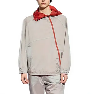 Veste réversible coupe-vent à capuche personnalisable avec logo 2026, style décontracté, imperméable, couleurs patchwork, toile, fermeture éclair, hiver - Product Image 3