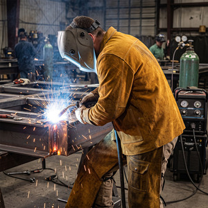 Premium Quality Heavy Duty Cowhide Split Leather Welding <b>Jacket</b> Industrial Safety Fire Resistant CE Certified Heat Clothing - Product Image 6
