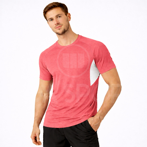 T-shirt de sport personnalisé pour homme, 300 grammes, séchage rapide, respirant, entraînement athlétique, écologique, haute performance - Product Image 1
