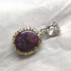 Handmade <b>Ruby</b> Silver Pendant Natural Red Gemstone Jewelry 925 Sterling Silver Elegant Design Gift For Women - Product Image 2