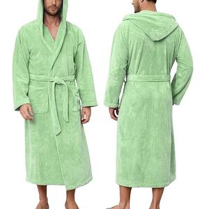 Bata de Baño de Franela Tejida Sexy para Hombre y Mujer, Ropa de Casa ODM, Pijama Cálido de Invierno para Verano y Primavera - Product Image 2