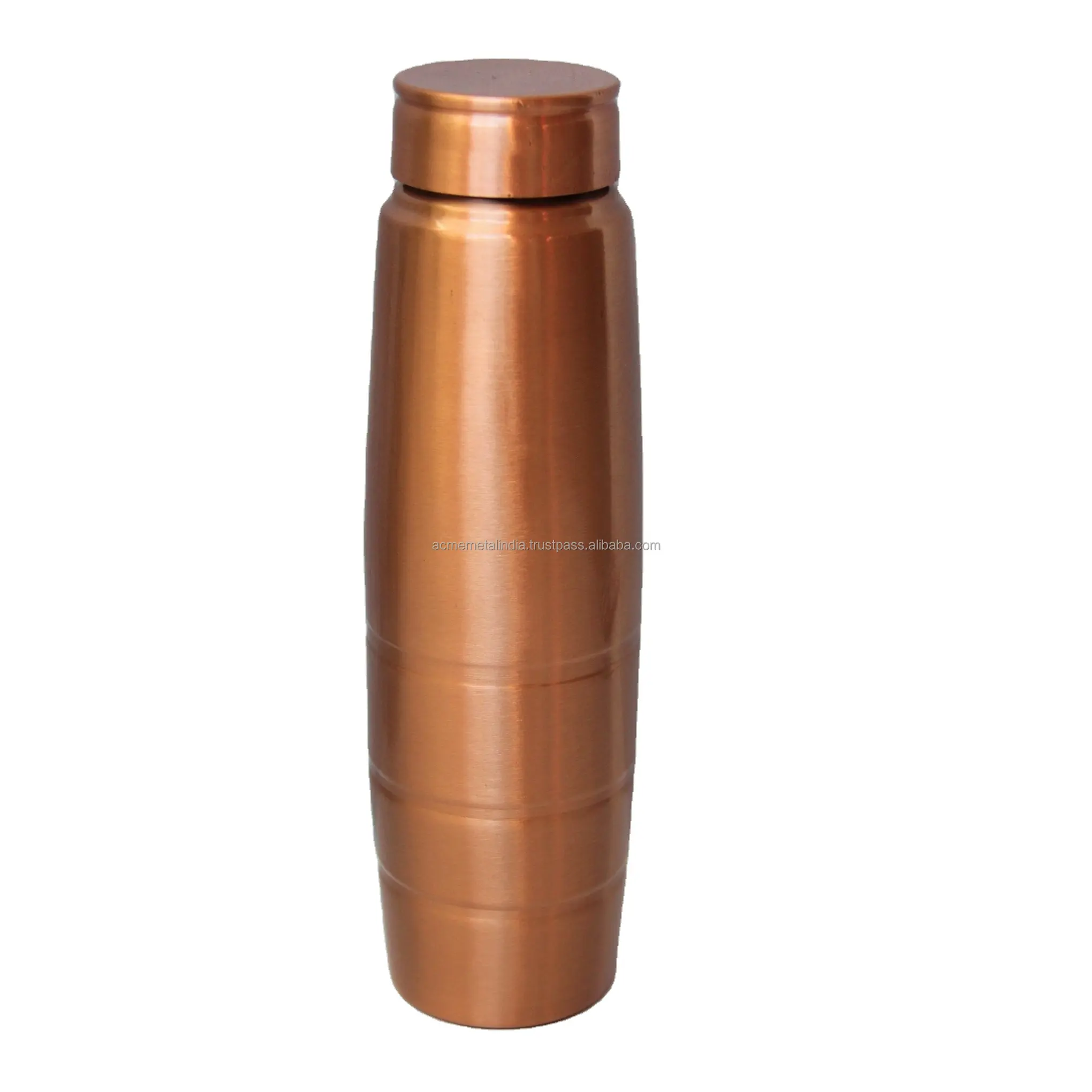 Water Bottle For Kitchen Pure Copper Royal Design Drink Ware 1000 ml Leak Proof Copper Bottles Made In India Reasonable Price