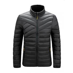 Wholesale Custom Embroidered Front Camouflage Logo Stand Collar Waterproof Outdoor Puffer <b>Jacket</b> for Men Winter Collection - Product Image 4