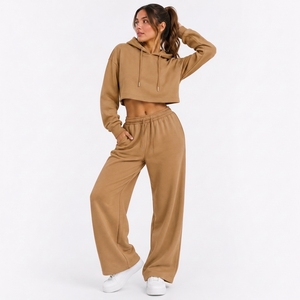 Womens Comfortable Matching Outfit Cozy Pullover And Soft Pants Set For Home <b>Travel</b> And Daily <b>Wear</b> - Product Image 1