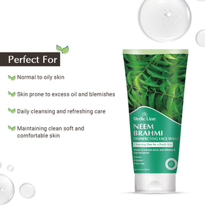 โฟมล้างหน้าฆ่าเชื้อสมุนไพรคุณภาพสูง วีดิก ไลน์ 120 มล. นีม & บราห์มี สำหรับการดูแลผิวพรรณ พร้อมจำหน่ายในราคาที่ดีที่สุด - Product Image 2