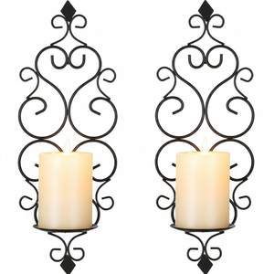 Juego de Portavelas de Pared Metálicos - Soporte de Pared Dorado de Diseño Moderno, Duradero y Ecológico, Hecho a Mano, Decoración para el Hogar para el Día de San Valentín - Product Image 3