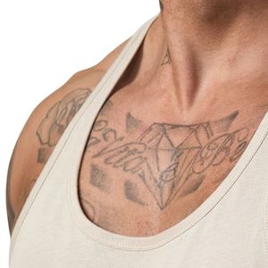 Mens Beige <b>Stringer</b> Jersey <b>Vest</b> Gym Tank Top Athletic Sleeveless Workout Shirt Fitness Bodybuilding Apparel - Product Image 3