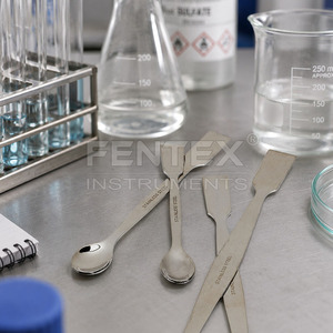 Juego de 4 Espátulas/Cucharas de Muestreo de Laboratorio FENTEX de Acero Inoxidable 18/8 de Alta Calidad, Personalizables OEM, Garantía de 3 Años - Product Image 2
