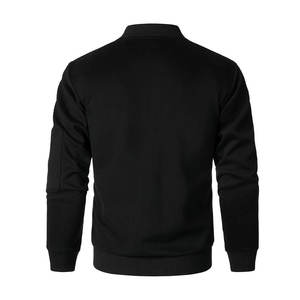 <b>Men</b> Bomber <b>Jacket</b> Full ZIP Stand Collar Casual Winter Coats Long Sleeve Elastic Cuffs Daily Streetwear <b>Lightweight</b> Windbreaker - Product Image 2