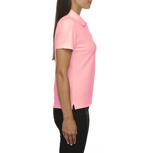 Polo de Golf de Manga Corta de Color Sólido con Estampado Personalizado, Transpirable, de Secado Rápido, 180 g/m², Cuello de Dos Tonos, Logotipo DTF OEM, en Blanco - Product Image 5