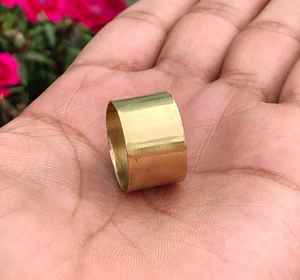 Base de bague en laiton brut, ajustable, pour la création de bijoux, MS Handicraft Ms-wc-001, durable - Product Image 1