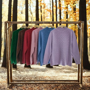 เสื้อสเวตเตอร์แบบสวมหัวสำหรับผู้หญิงเสื้อสเวตเตอร์แบบถักแขนยาวสไตล์ลำลองคุณภาพสูง - Product Image 6