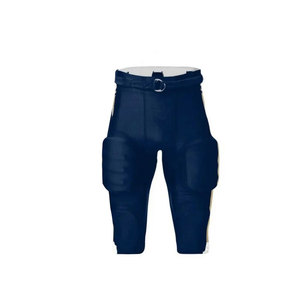 Conjunto de Uniforme de Fútbol Americano Personalizado, Azul Marino y Dorado, Sublimado, Transpirable, Cuello en V, Manga Corta, Jersey y Pantalones para Hombre Adulto - Product Image 6