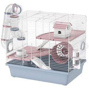 Cage pour animaux de compagnie en acier inoxydable de luxe, motif animal personnalisé pour les races petites, moyennes et grandes, pour l'élevage et l'abri en intérieur - Product Image 3