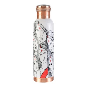 Botella de Agua de Cobre Impresa, Botella Ayurvédica Premium para una Hidratación Saludable y un Uso Diario Elegante - Product Image 4