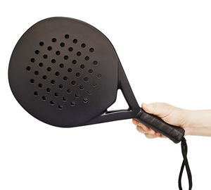 Raquette de padel et de beach tennis personnalisée, nouvelle, entièrement en fibre de carbone, légère, durable, avec forme diamant et filet en polyester - Product Image 2