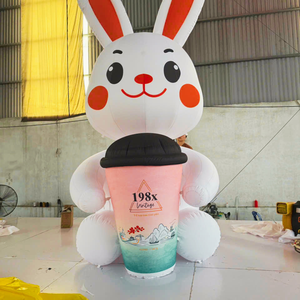 THUY LINH Ballon géant gonflable en forme d'animal de dessin animé, en tissu Oxford, alimenté par prise, pour promotion d'événements, décoration de Noël, Ninh - Product Image 2