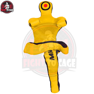 Nuevo Muñeco de Lucha MMA Profesional Reforzado de Alta Resistencia en Amarillo y Negro con Cremallera Trasera de Lona, Hecho a Medida - Product Image 2